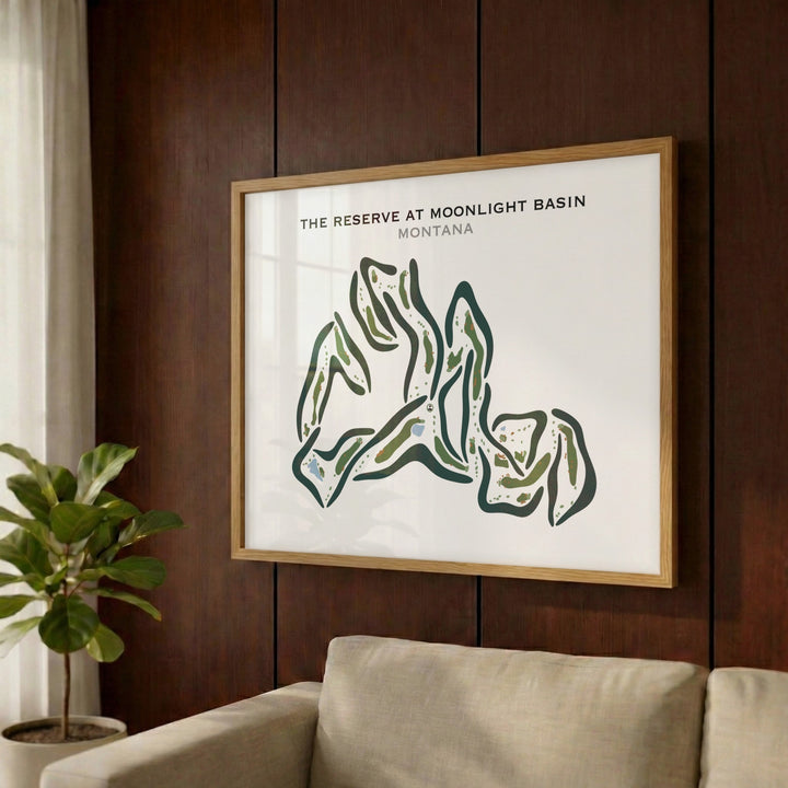 The Reserve at Moonlight Basin, Montana - Printed Golf Courses