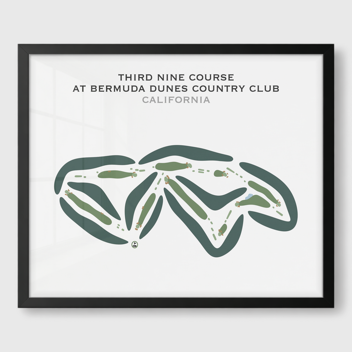 Third Nine Course at Bermuda Dunes Country Club, California - Printed Golf Courses