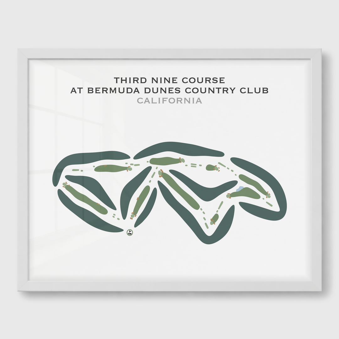Third Nine Course at Bermuda Dunes Country Club, California - Printed Golf Courses
