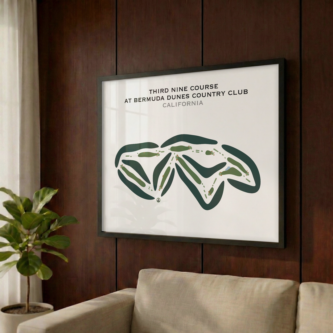 Third Nine Course at Bermuda Dunes Country Club, California - Printed Golf Courses
