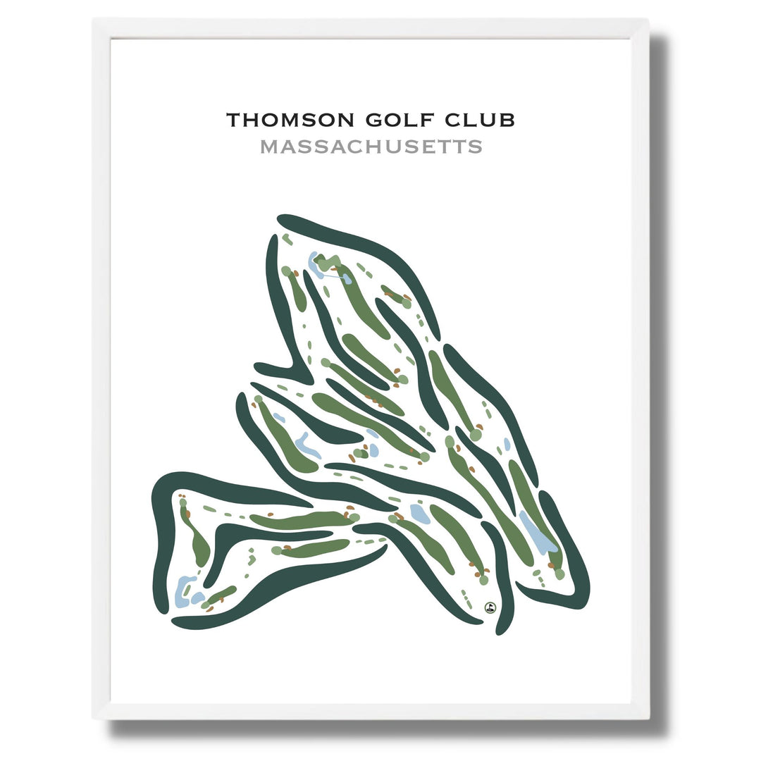 Thomson Golf Club, Massachusetts - Printed Golf Courses