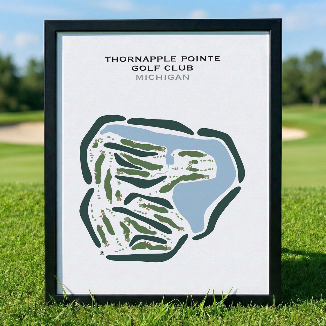 Thornapple Pointe Golf Club, Michigan - Printed Golf Courses
