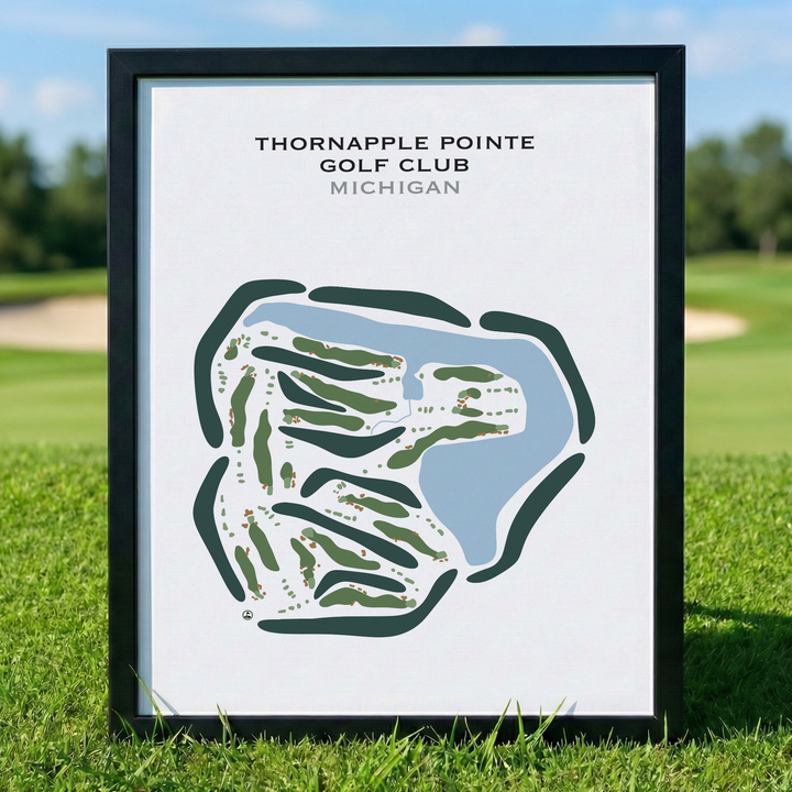 Thornapple Pointe Golf Club, Michigan - Printed Golf Courses