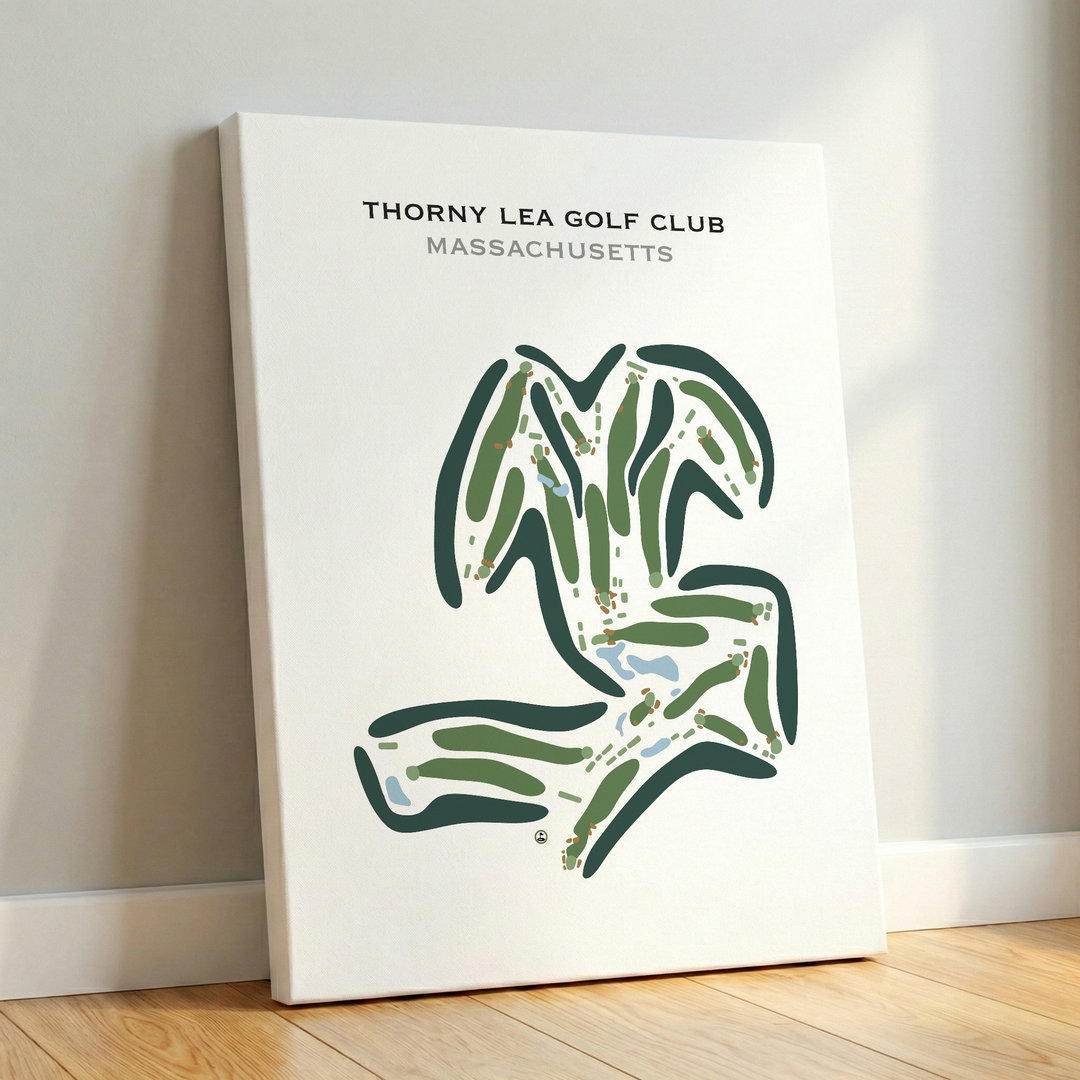 Thorny Lea Golf Club, Massachusetts - Printed Golf Courses