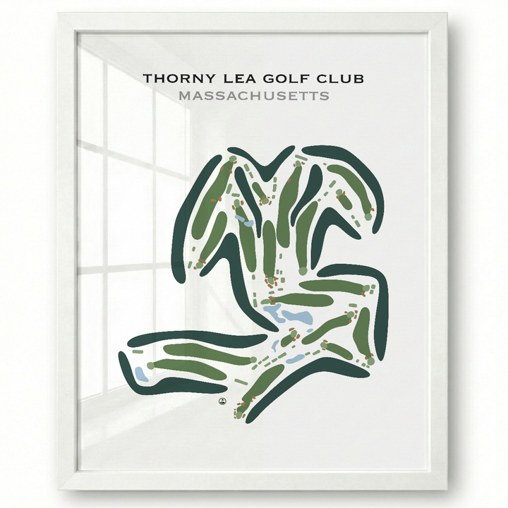Thorny Lea Golf Club, Massachusetts - Printed Golf Courses