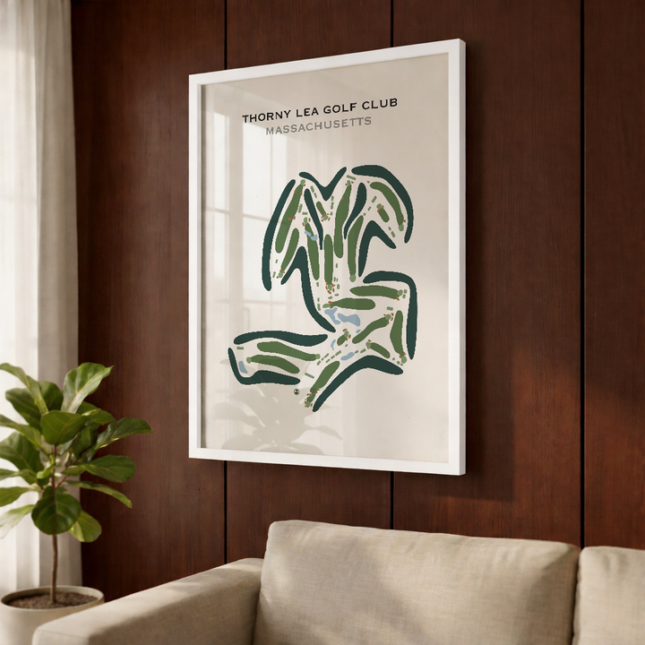 Thorny Lea Golf Club, Massachusetts - Printed Golf Courses