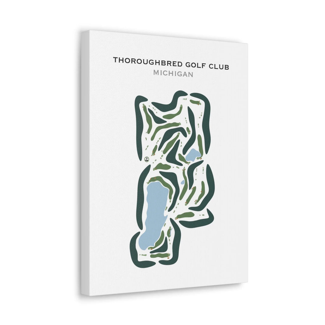 Thoroughbred Golf Club, Michigan - Printed Golf Courses