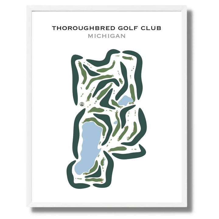 Thoroughbred Golf Club, Michigan - Printed Golf Courses