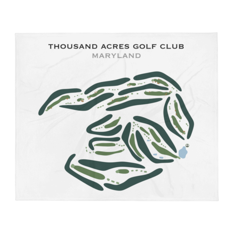 Thousand Acres Golf Club, Maryland - Printed Golf Courses