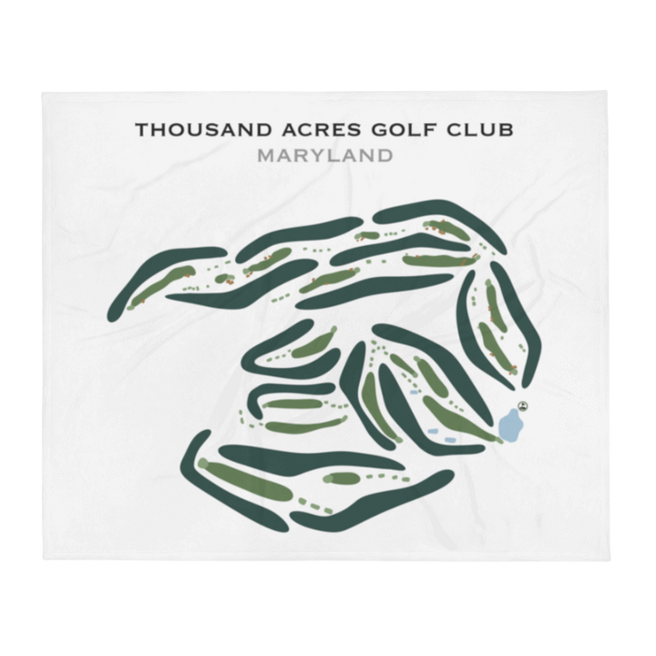 Thousand Acres Golf Club, Maryland - Printed Golf Courses