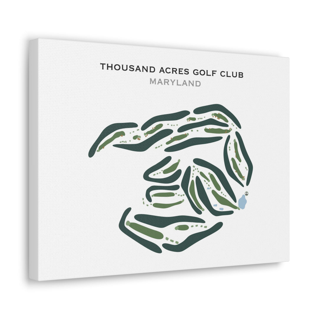 Thousand Acres Golf Club, Maryland - Printed Golf Courses