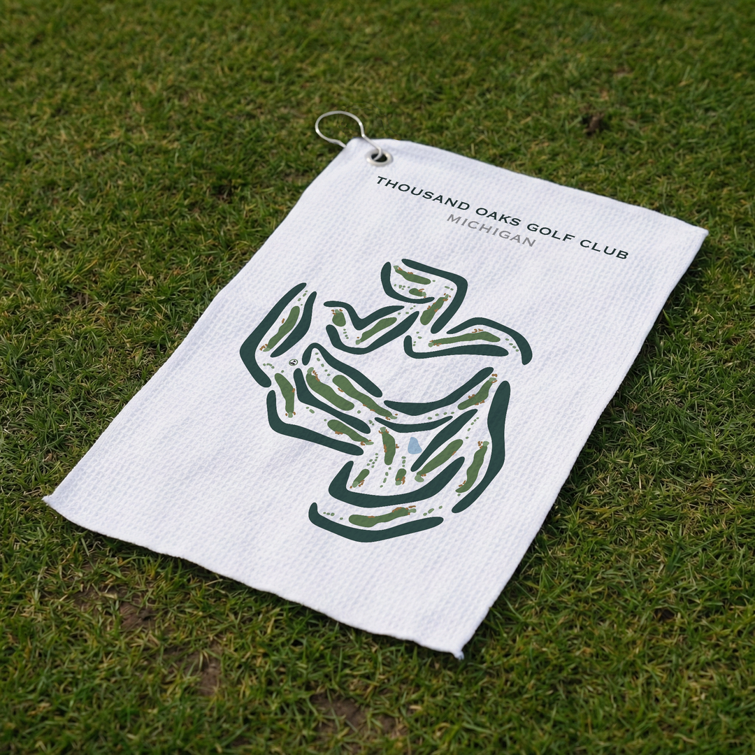 Thousand Oaks Golf Club, Michigan - Printed Golf Courses