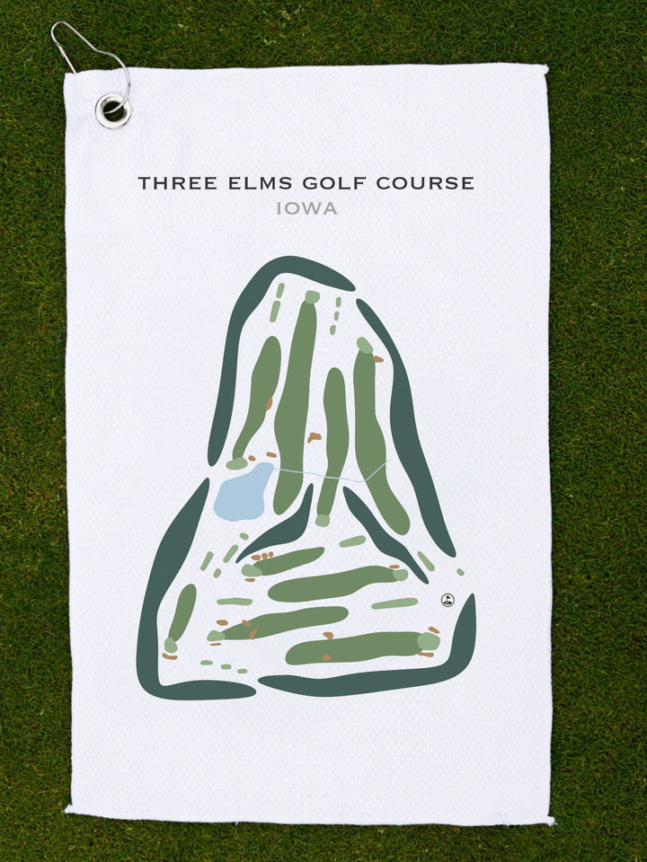 Three Elms Golf Course, Iowa - Printed Golf Courses