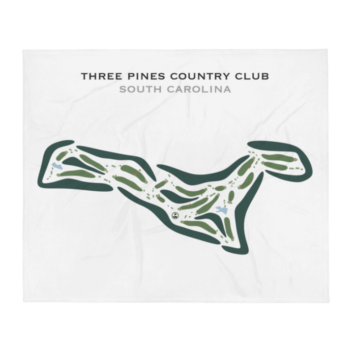 Three Pines Country Club, South Carolina - Printed Golf Courses