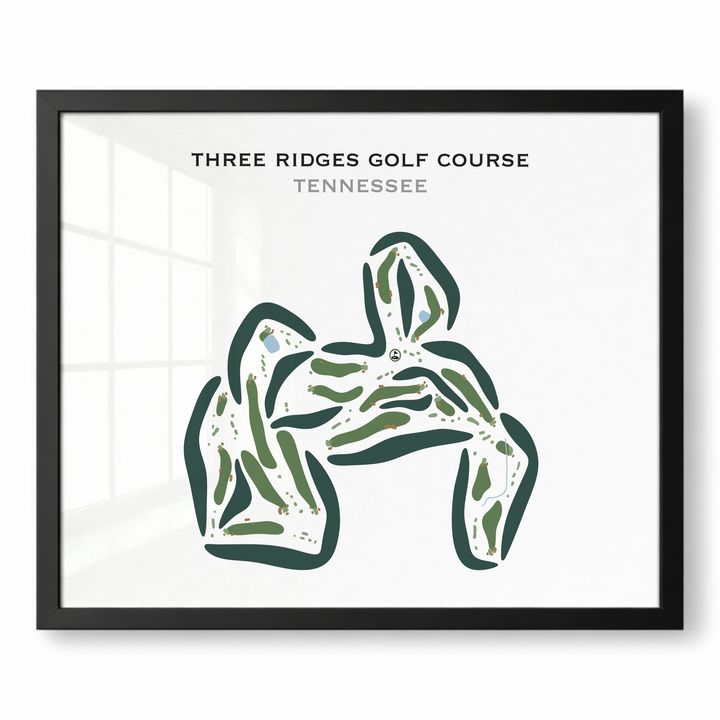 Three Ridges Golf Course, Tennessee - Printed Golf Courses