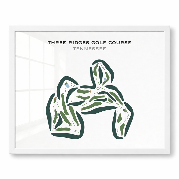 Three Ridges Golf Course, Tennessee - Printed Golf Courses