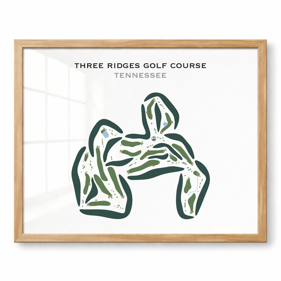 Three Ridges Golf Course, Tennessee - Printed Golf Courses
