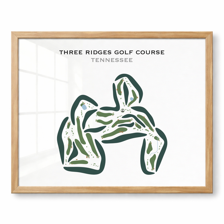 Three Ridges Golf Course, Tennessee - Printed Golf Courses