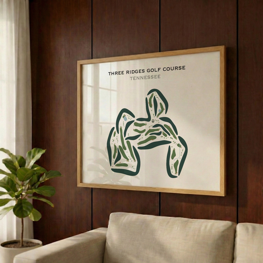 Three Ridges Golf Course, Tennessee - Printed Golf Courses