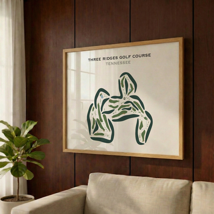 Three Ridges Golf Course, Tennessee - Printed Golf Courses