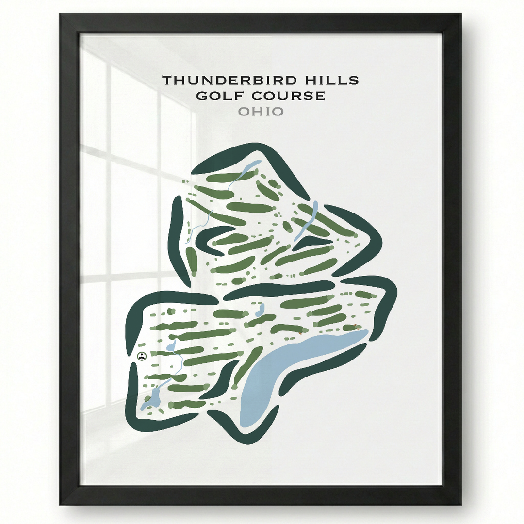 Thunderbird Hills Golf Course, California - Printed Golf Courses