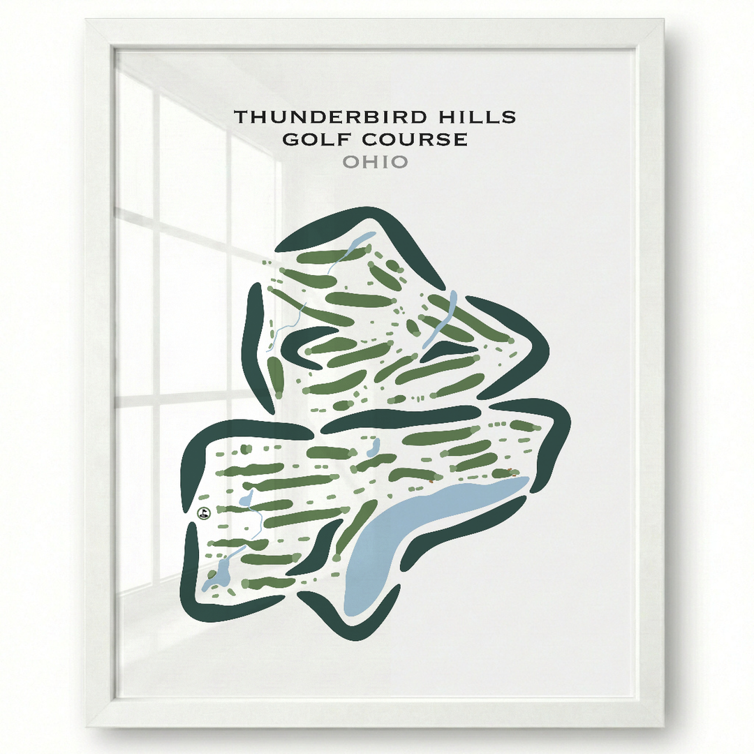 Thunderbird Hills Golf Course, California - Printed Golf Courses