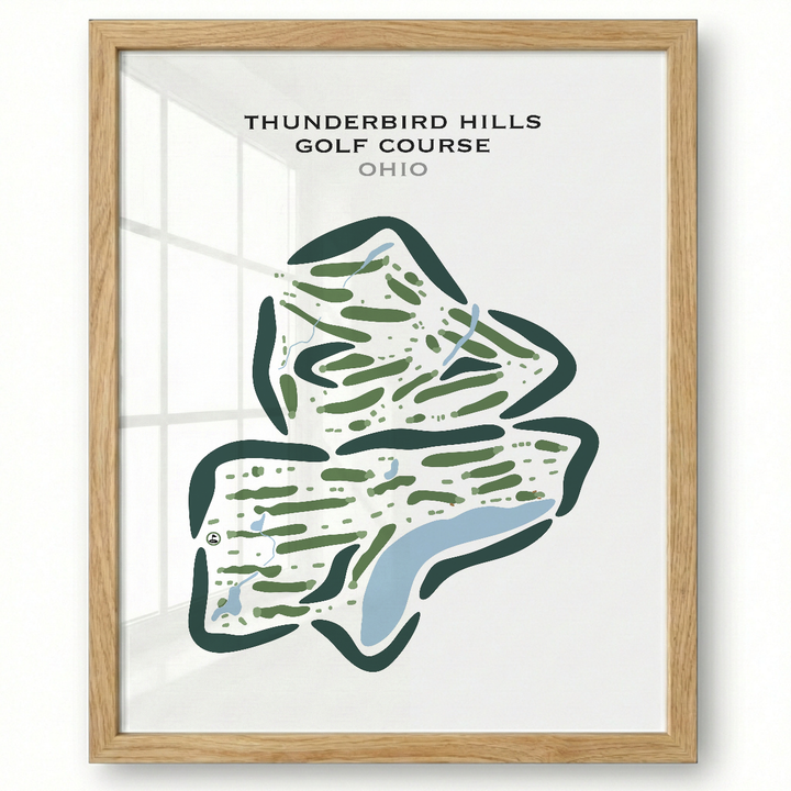 Thunderbird Hills Golf Course, California - Printed Golf Courses