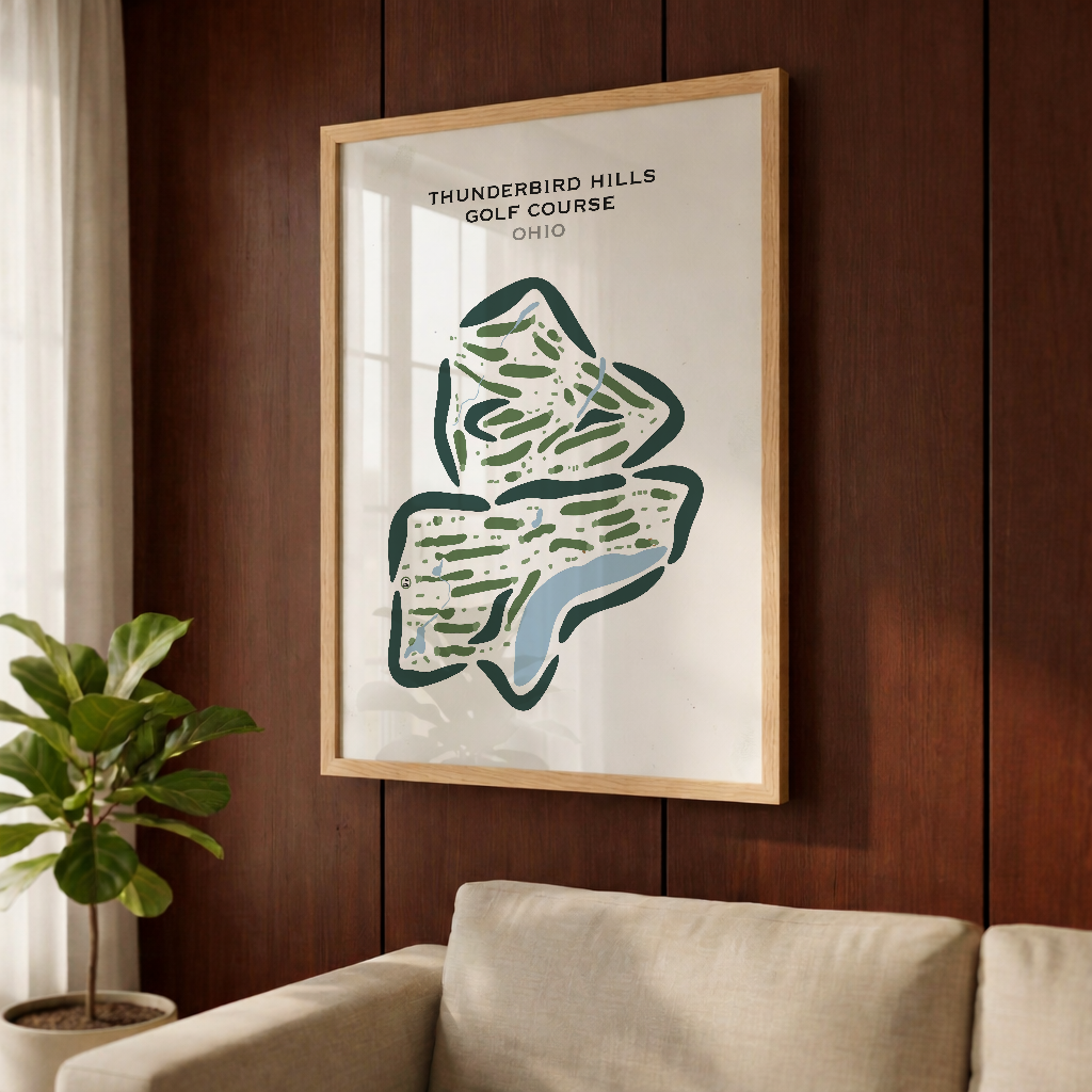 Thunderbird Hills Golf Course, California - Printed Golf Courses