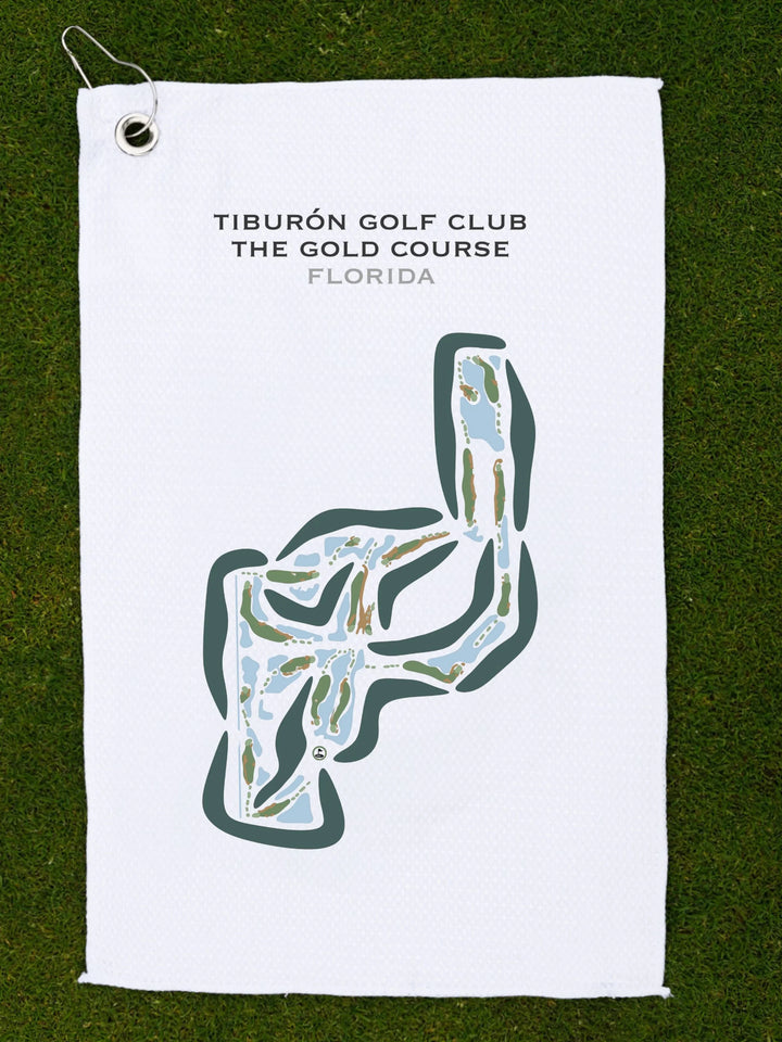 Tiburón Golf Club, The Gold Course, Florida - Printed Golf Courses