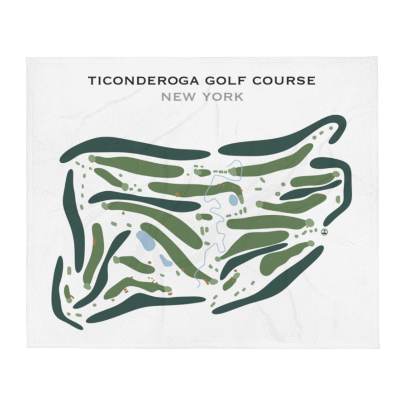 Ticonderoga Golf Course, New York - Printed Golf Course