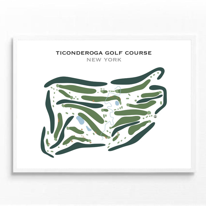 Ticonderoga Golf Course, New York - Printed Golf Course