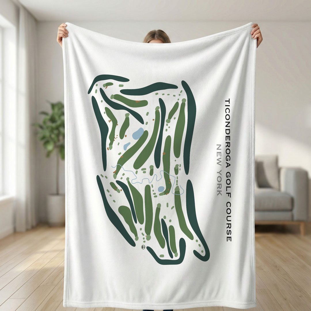 Ticonderoga Golf Course, New York - Printed Golf Course
