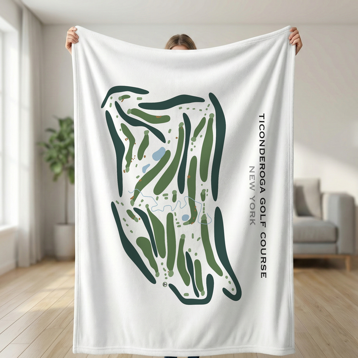 Ticonderoga Golf Course, New York - Printed Golf Course