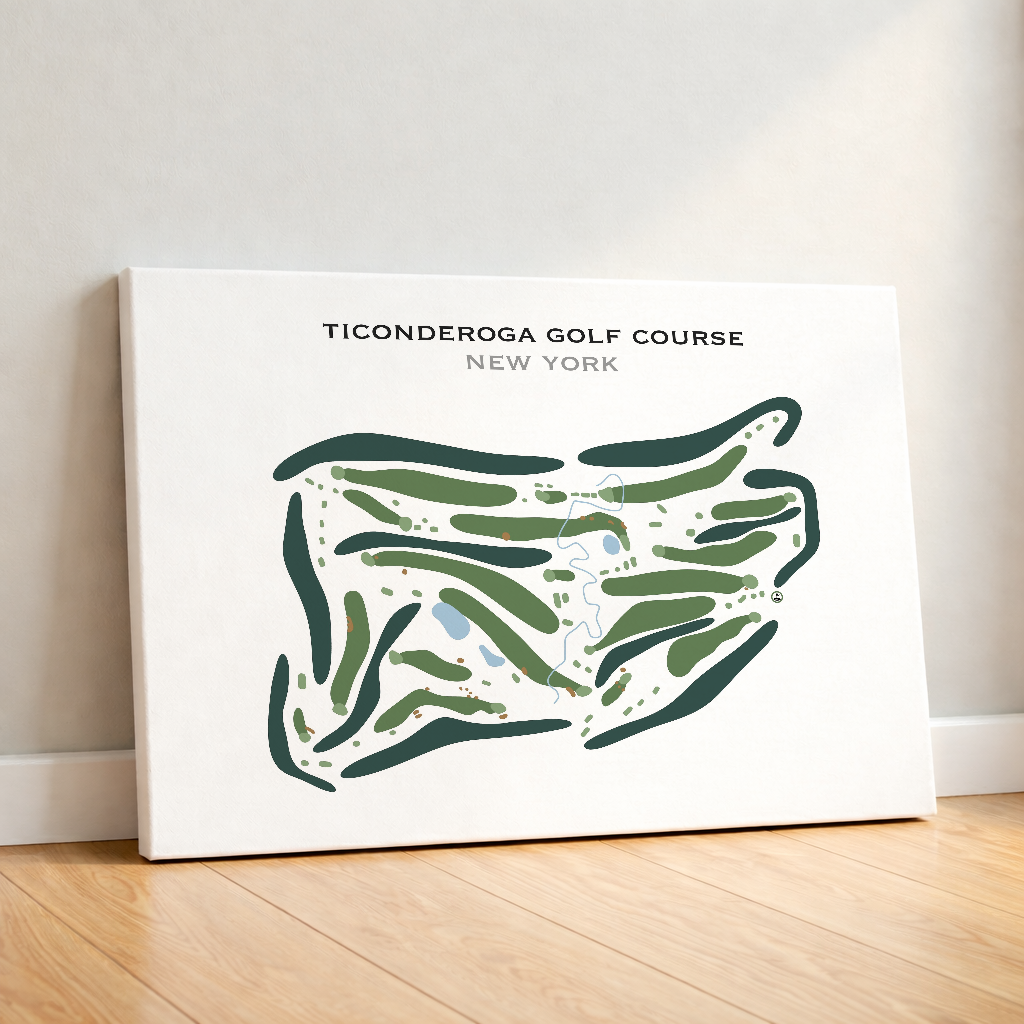 Ticonderoga Golf Course, New York - Printed Golf Course