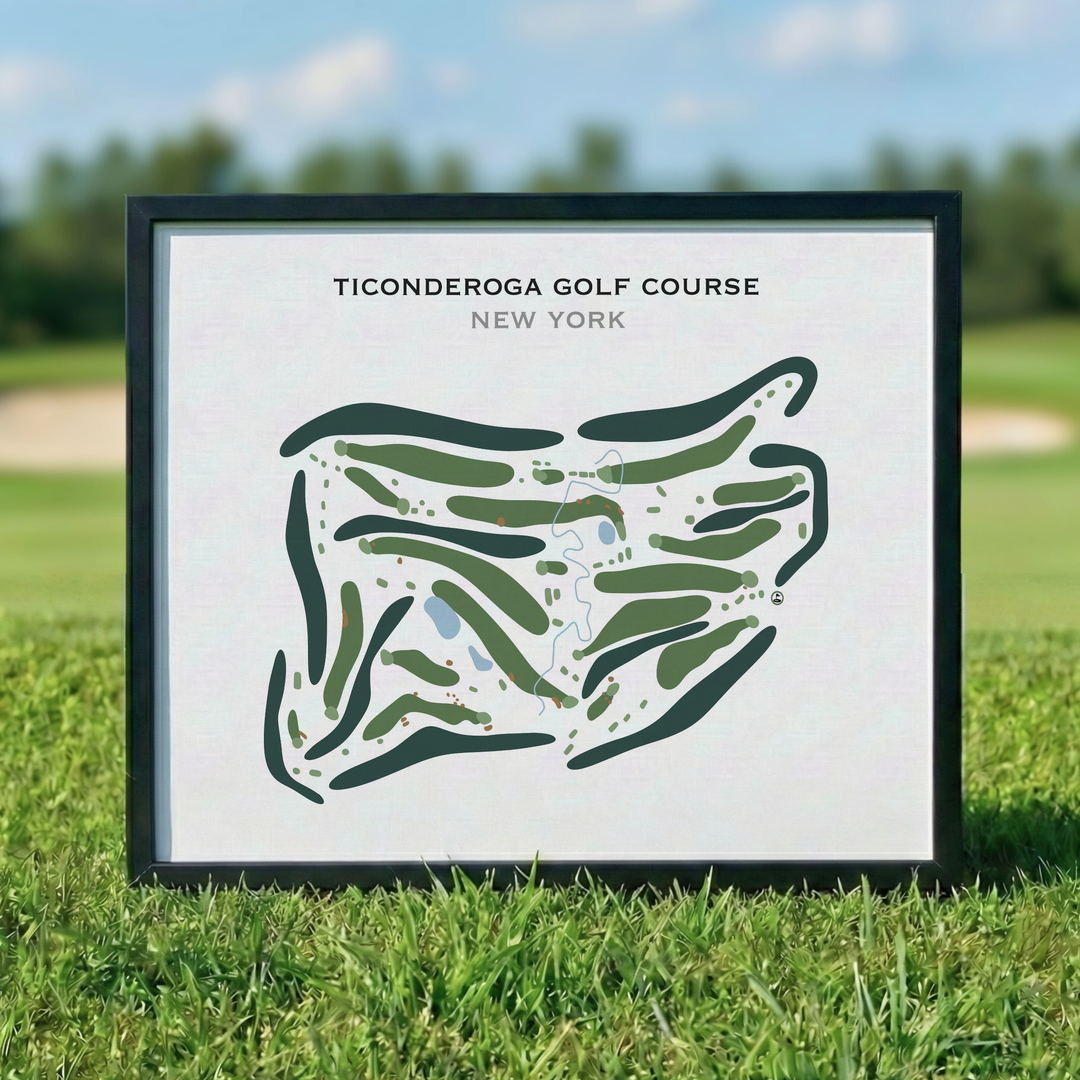 Ticonderoga Golf Course, New York - Printed Golf Course