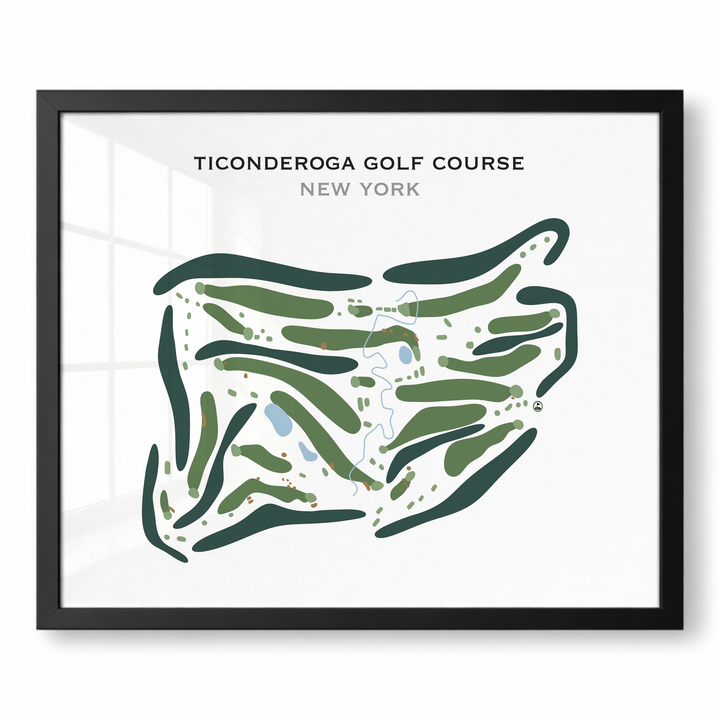 Ticonderoga Golf Course, New York - Printed Golf Course