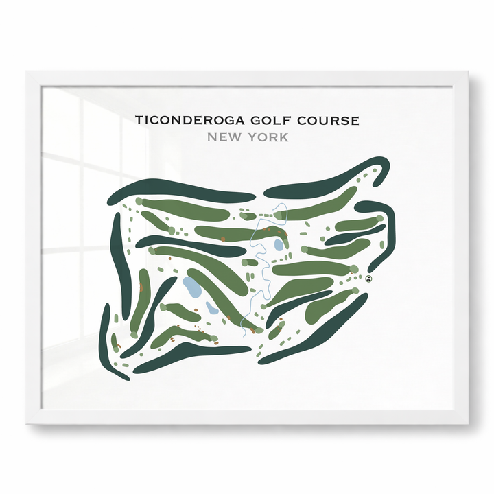 Ticonderoga Golf Course, New York - Printed Golf Course