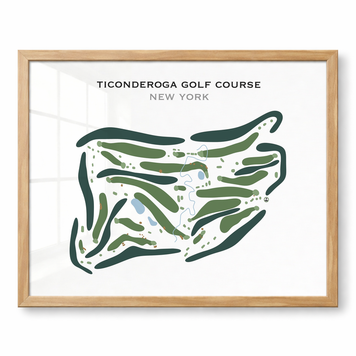 Ticonderoga Golf Course, New York - Printed Golf Course