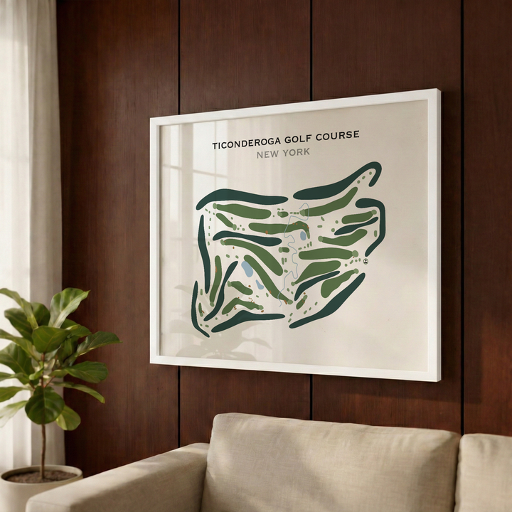 Ticonderoga Golf Course, New York - Printed Golf Course