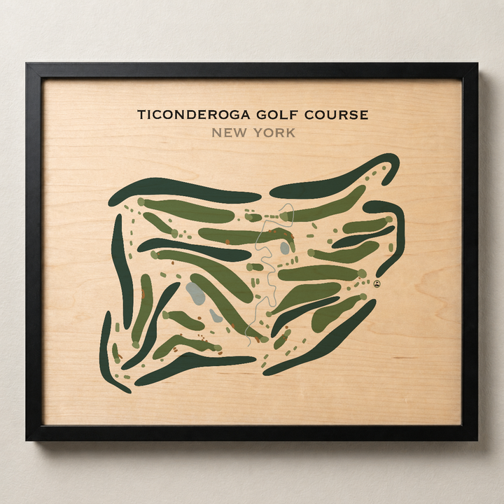 Ticonderoga Golf Course, New York - Printed Golf Course