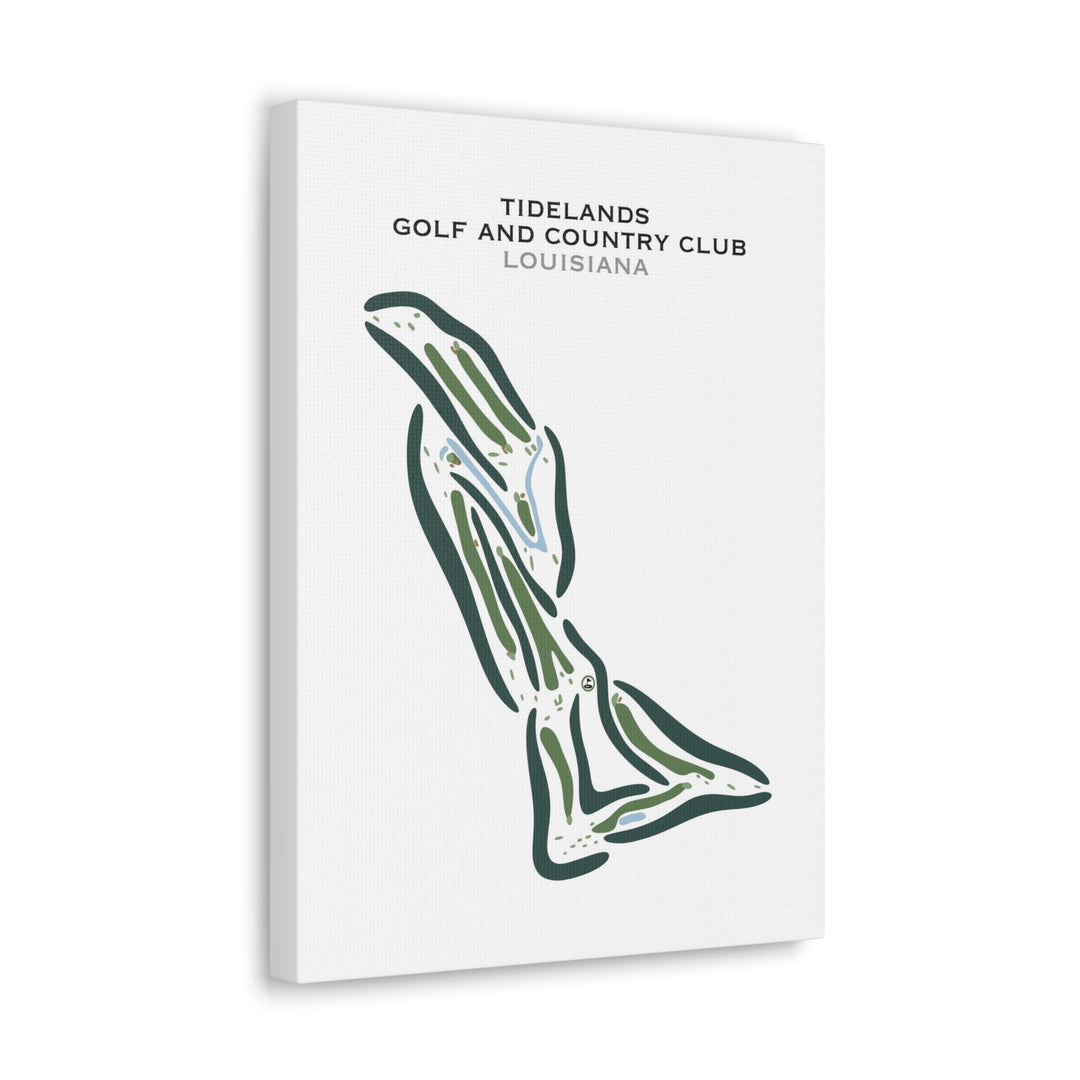 Tidelands Golf and Country Club, Louisiana - Printed Golf Courses