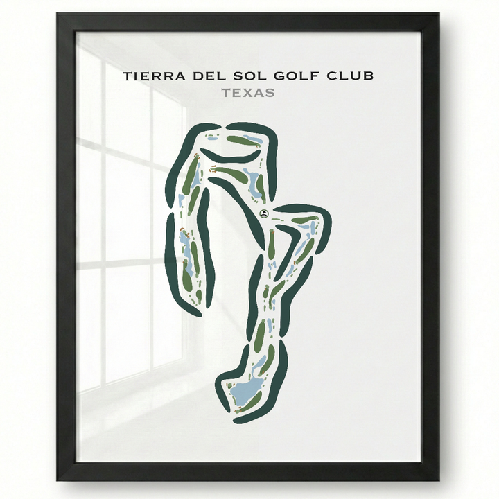 Tierra Del Sol Golf Club, Texas - Printed Golf Courses