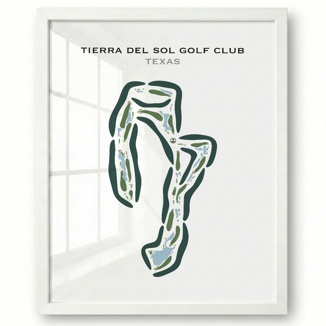Tierra Del Sol Golf Club, Texas - Printed Golf Courses