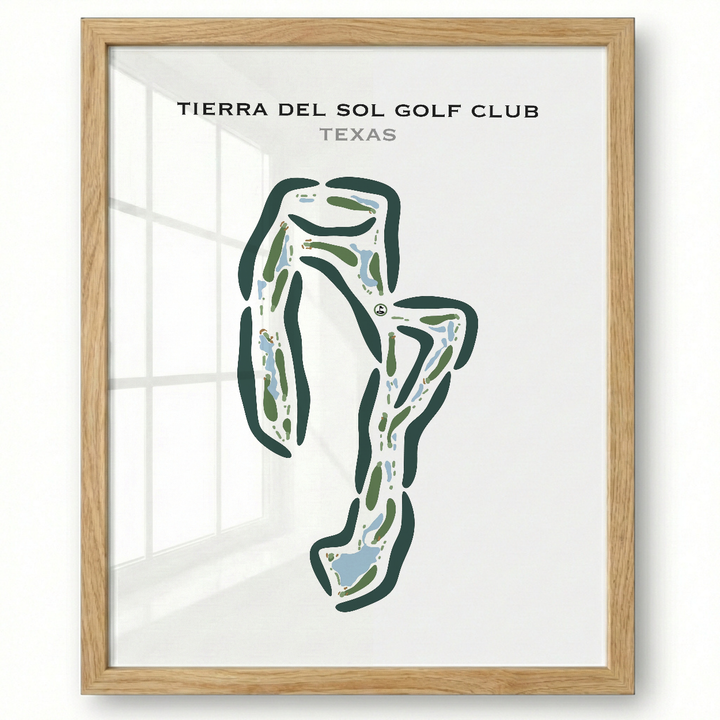 Tierra Del Sol Golf Club, Texas - Printed Golf Courses