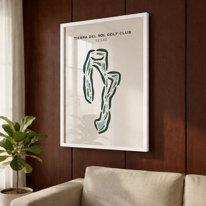 Tierra Del Sol Golf Club, Texas - Printed Golf Courses