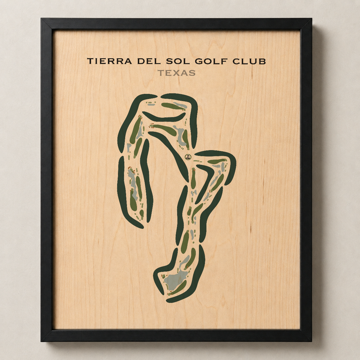 Tierra Del Sol Golf Club, Texas - Printed Golf Courses