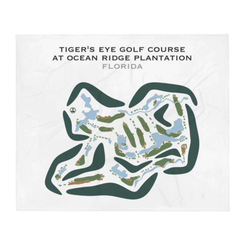 Tiger's Eye Golf Course at Ocean Ridge Plantation, Florida - Printed Golf Courses