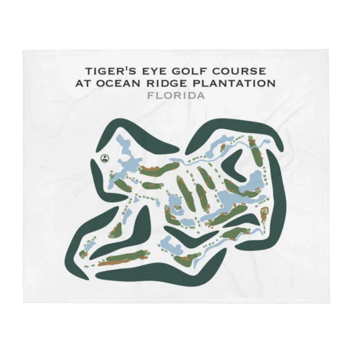 Tiger's Eye Golf Course at Ocean Ridge Plantation, Florida - Printed Golf Courses