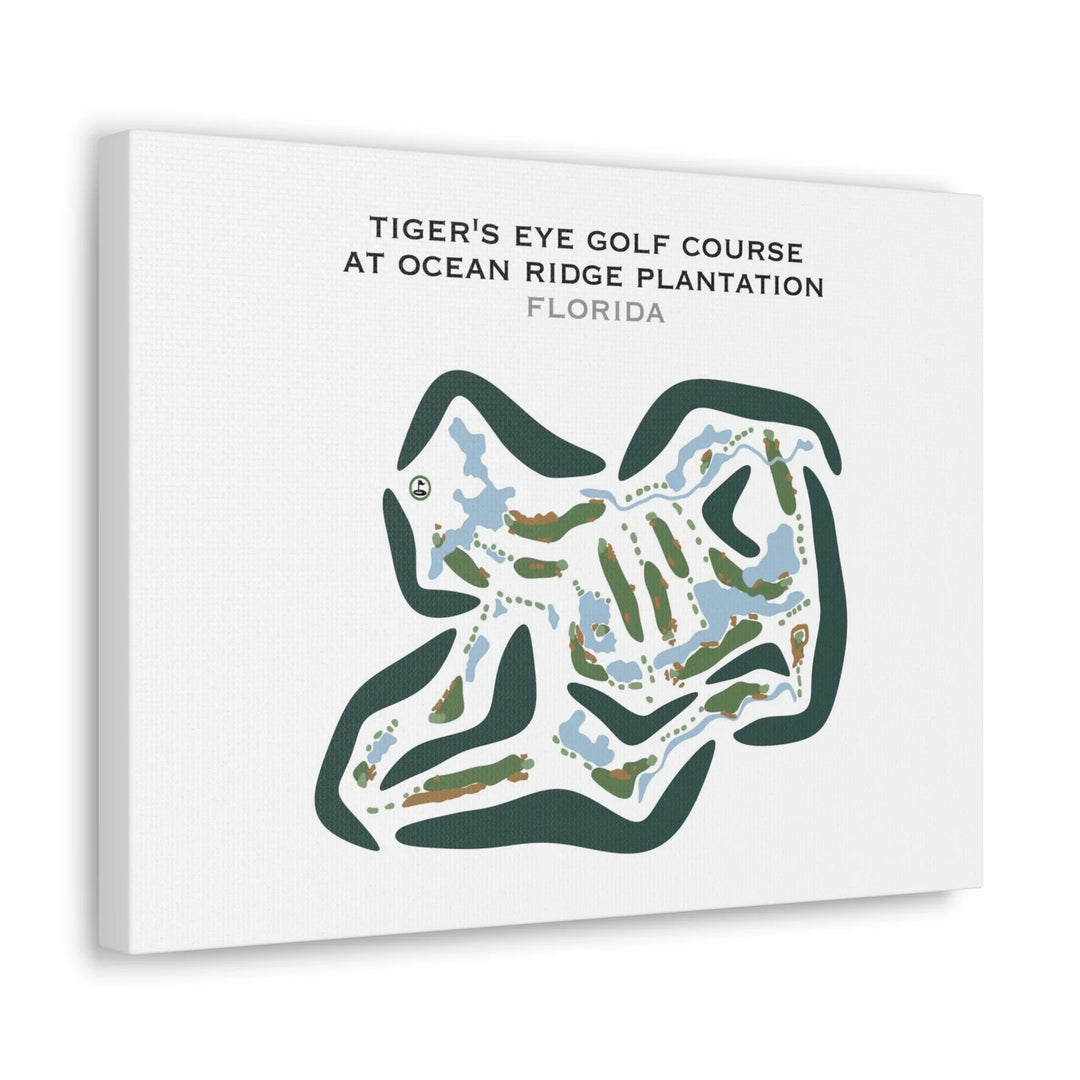Tiger's Eye Golf Course at Ocean Ridge Plantation, Florida - Printed Golf Courses