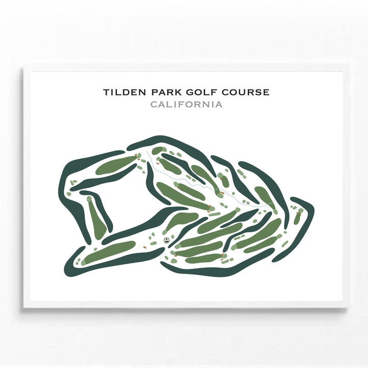 Tilden Park Golf Course, California - Printed Golf Courses